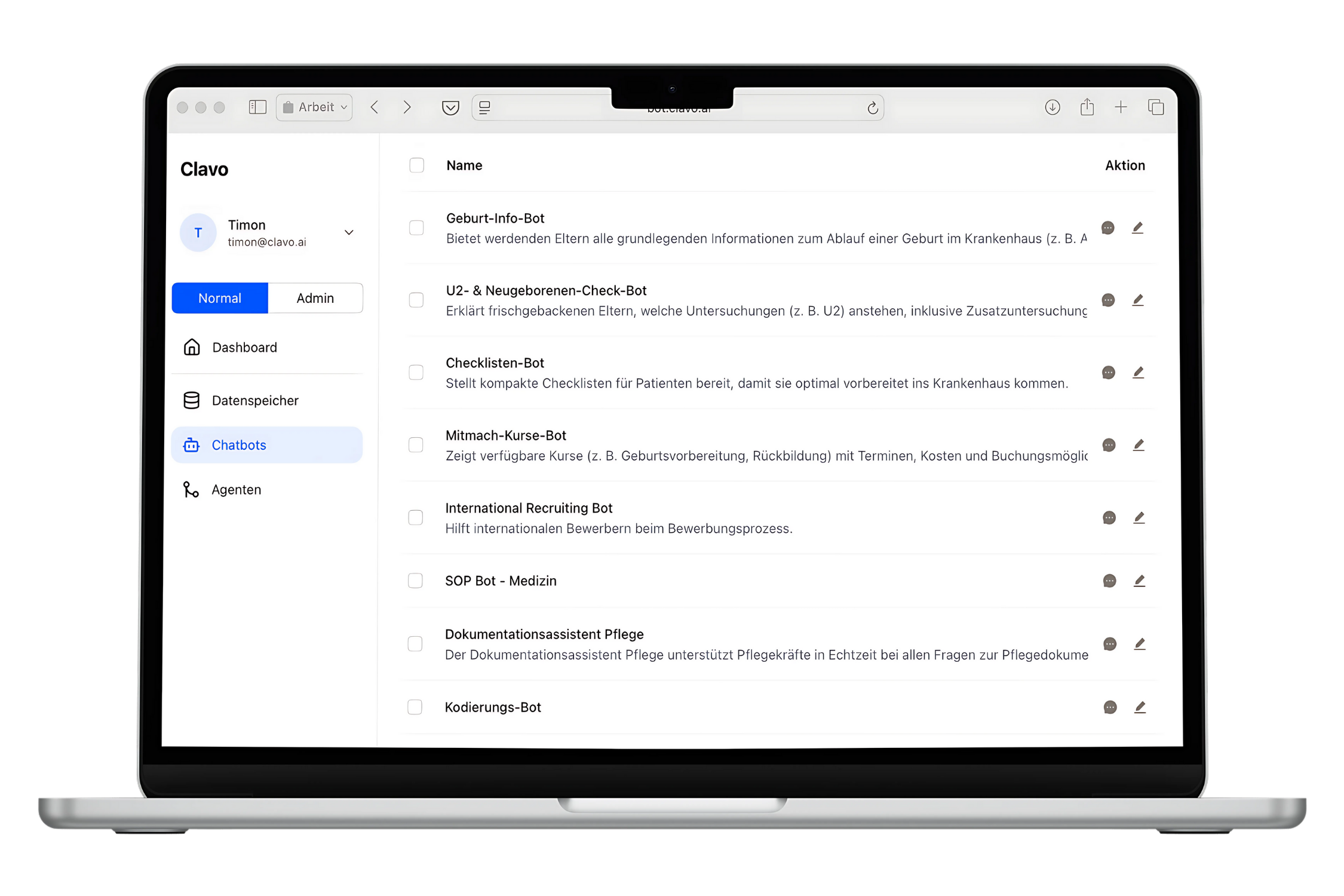 KI-Assistent für Krankenhäuser | Intelligenter ChatBot & Support ...